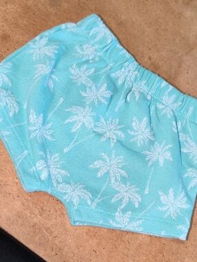 ❤️‍🔥10/$10❤️‍🔥 Baby Grayson Mini Turquoise Palm Print Shorts Size 0-3M